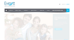 Desktop Screenshot of everett-orthodontics.com