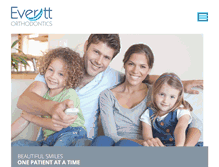 Tablet Screenshot of everett-orthodontics.com